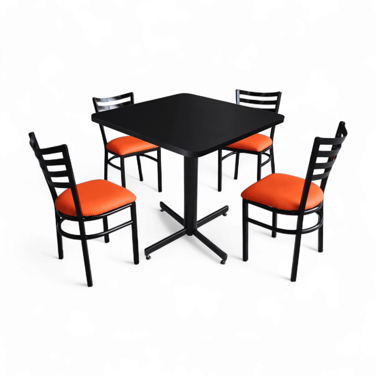 Conjunto Modelo Italia Negro Mate - estándar 4 sillas view 7