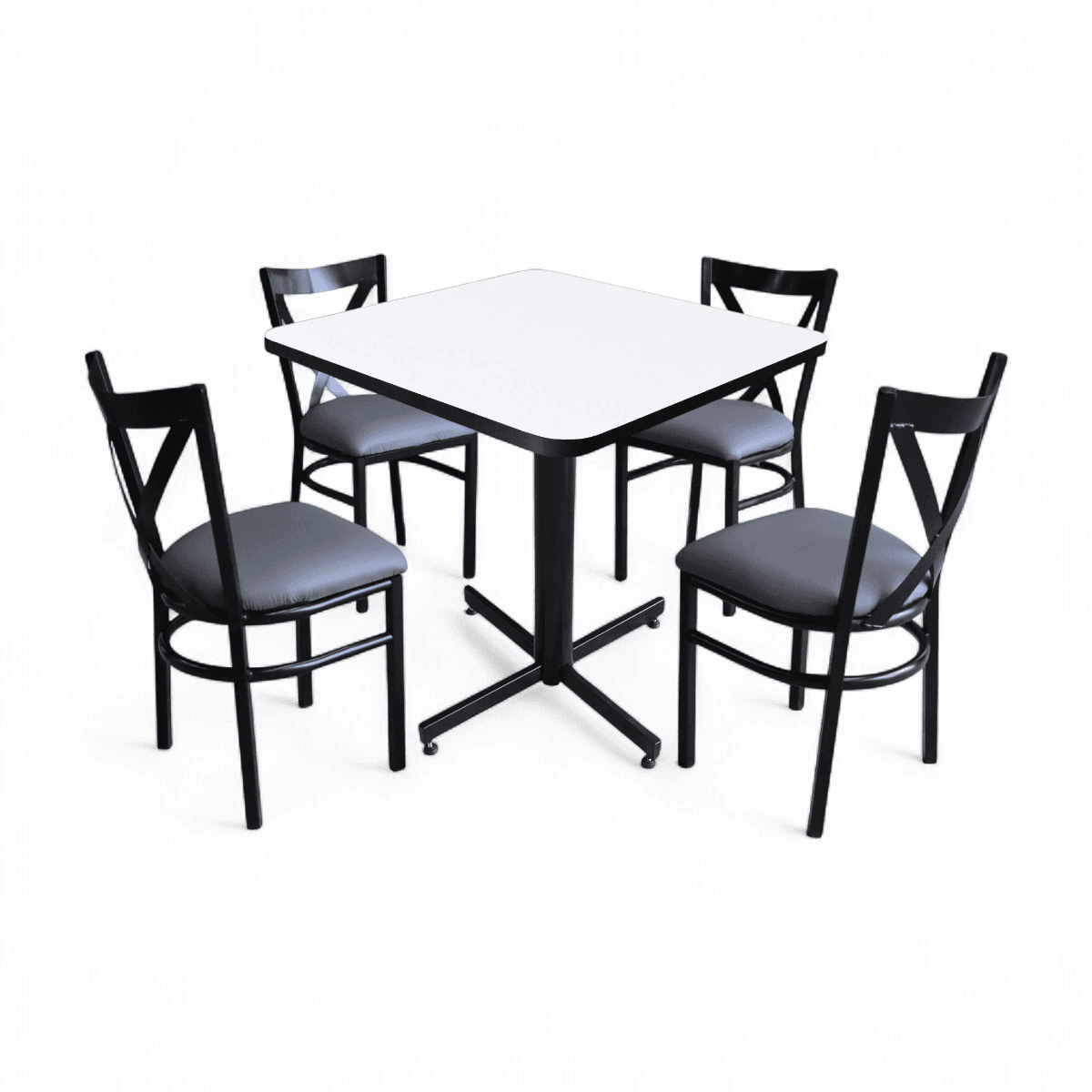 Conjunto Modelo Roma Blanco - estándar 4 sillas view 4