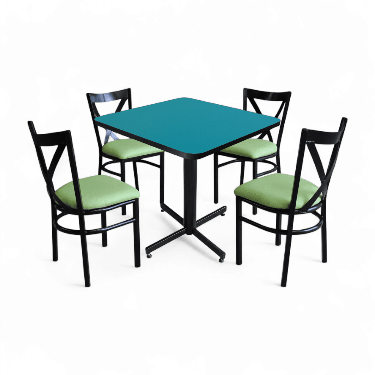 Conjunto Modelo Roma Turquesa - estándar 4 sillas view 2