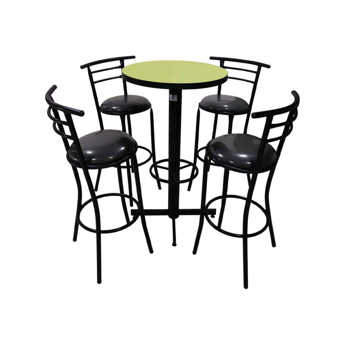 Conjunto Periquero Modelo Chabeli Verde Manzana - 4 bancos view 3