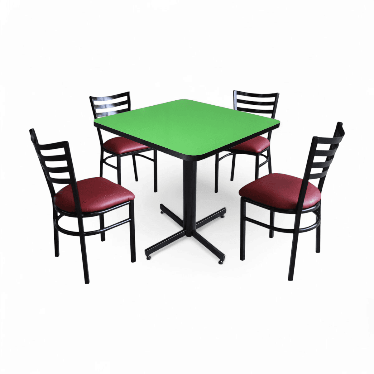 Conjunto Modelo Italia Verde Limón - estándar 4 sillas view 4