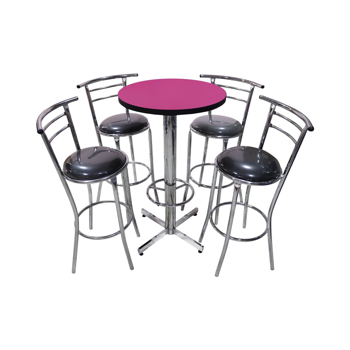 Conjunto Periquero Modelo Chabeli Fiucsa - 4 bancos view 3