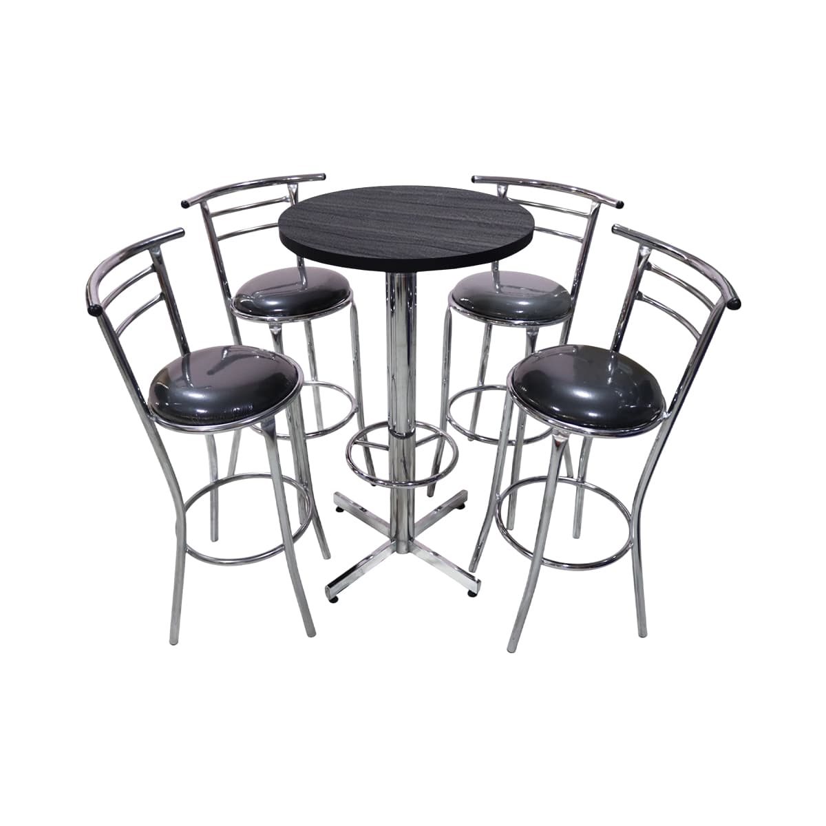 Conjunto Periquero Modelo Chabeli Gris Imperial - 4 bancos view 2