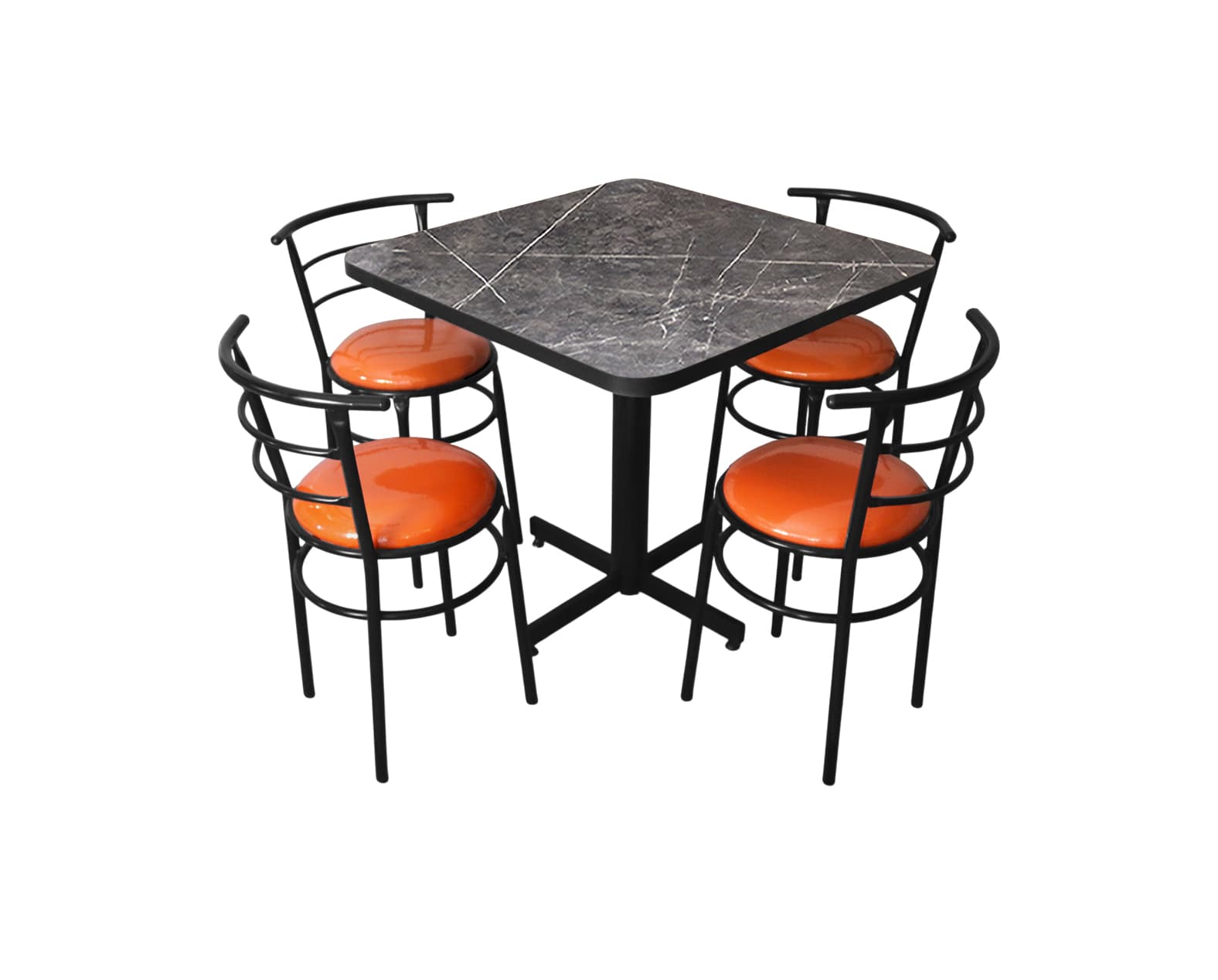 Conjunto Modelo Chabeli Gris Carrara - estándar 4 sillas view 5