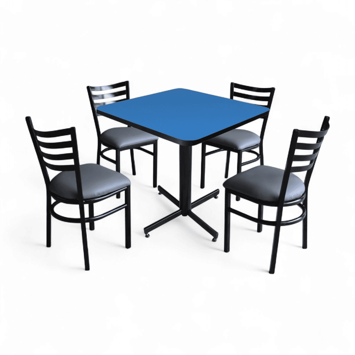 Conjunto Modelo Italia Azul Polar - estándar 4 sillas