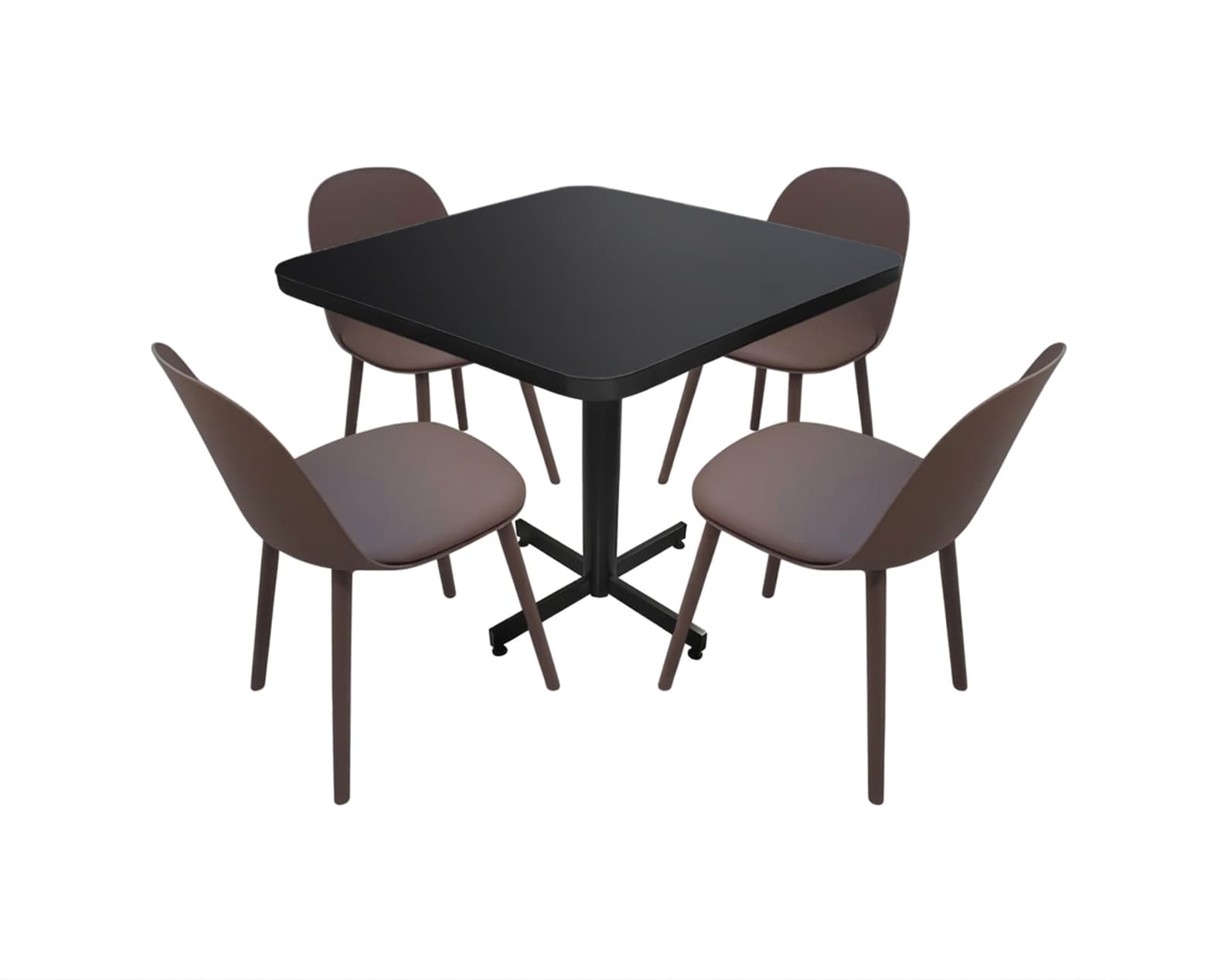 Conjunto Modelo Nova Negro Mate - estándar 4 sillas view 2