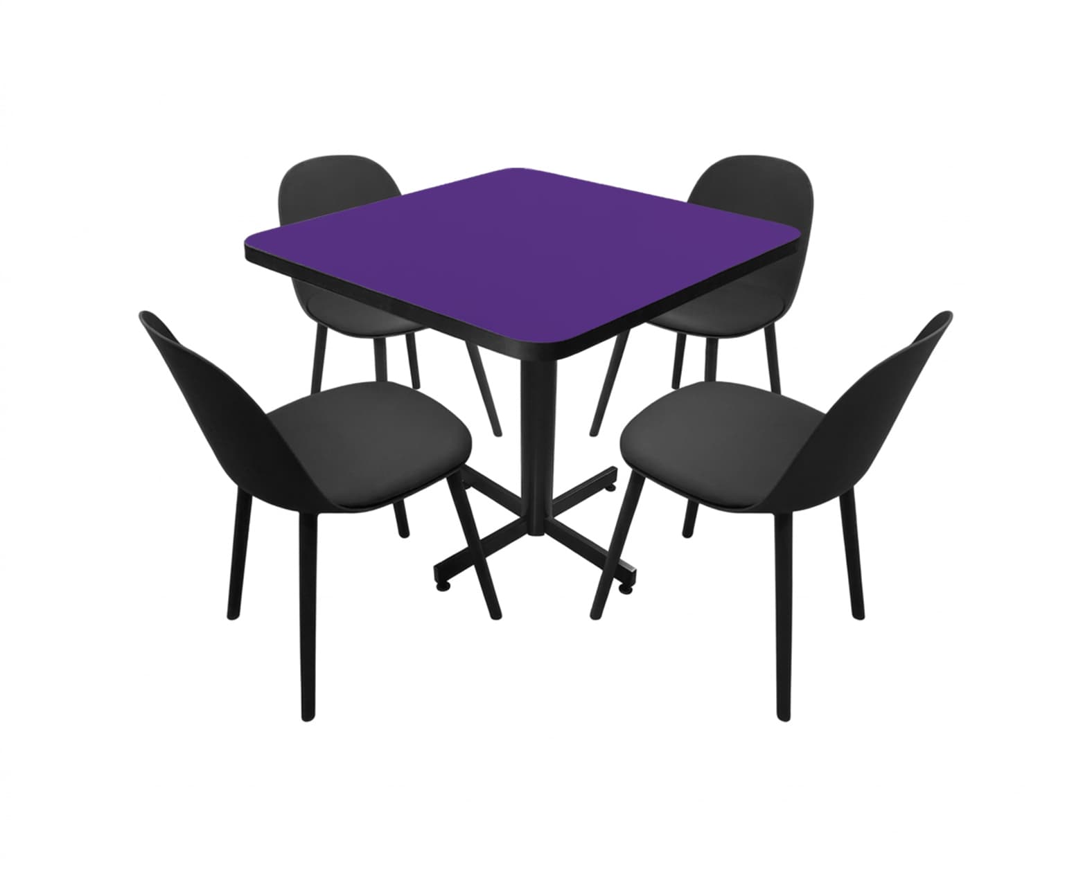 Conjunto Modelo Nova Morado - estándar 4 sillas