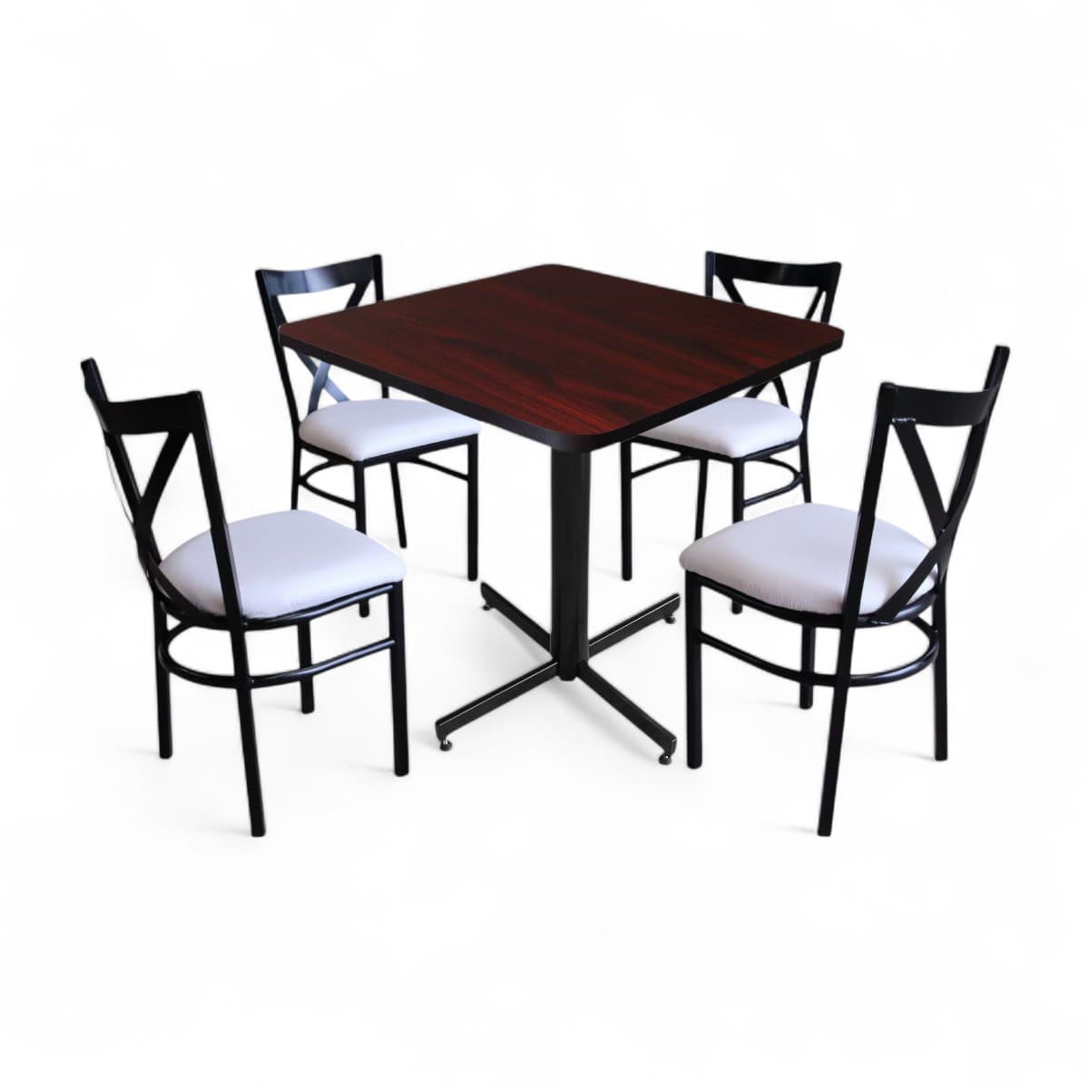 Conjunto Modelo Roma Caoba - estándar 4 sillas view 3