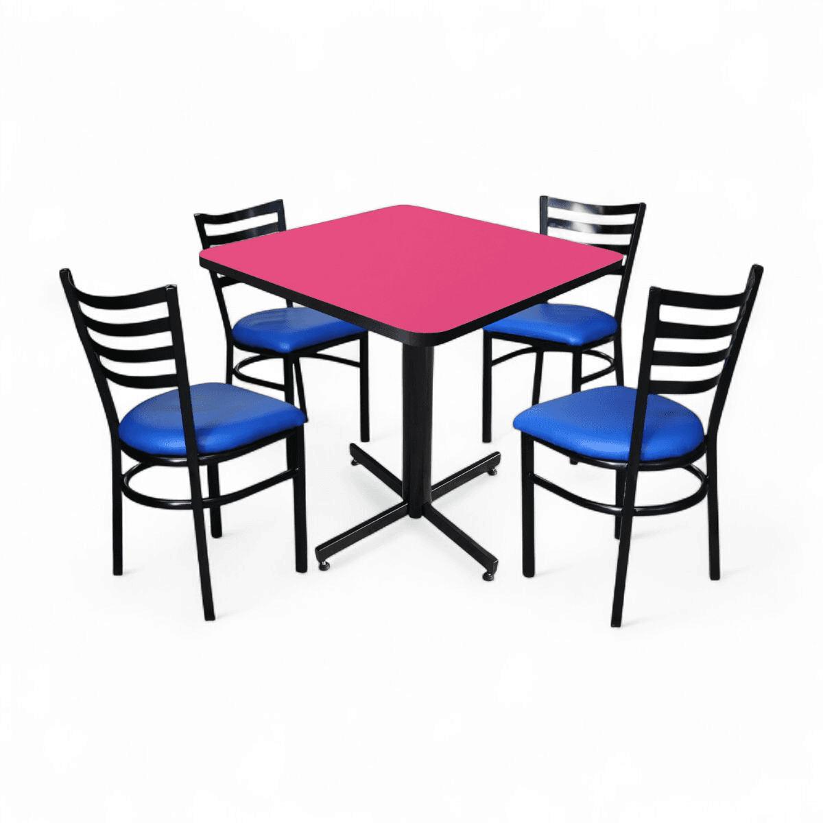 Conjunto Modelo Italia Rosa Mate - estándar 4 sillas view 10