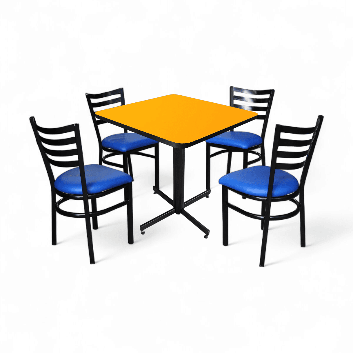 Conjunto Modelo Italia Amarillo Liso - estándar 4 sillas view 2