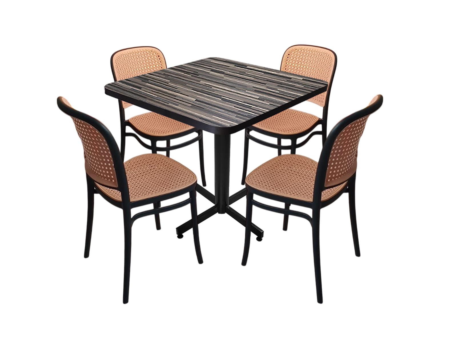 Conjunto Modelo Tulum Duelilla - estándar 4 sillas