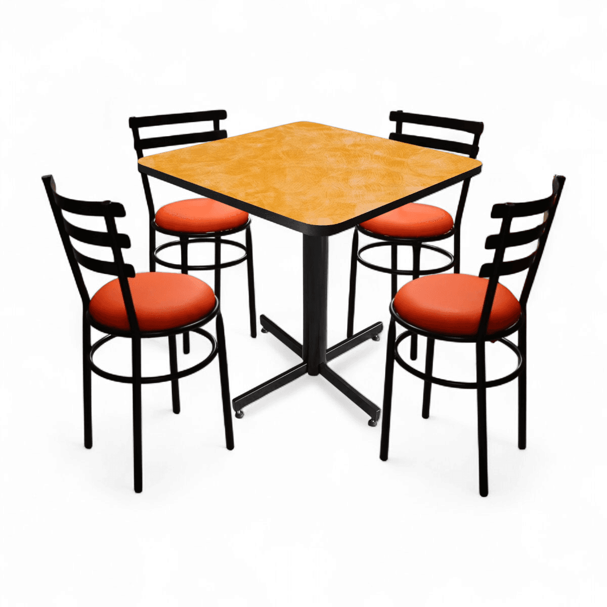 Conjunto Modelo Solera Amarillo Deslavado - estándar 4 sillas view 2