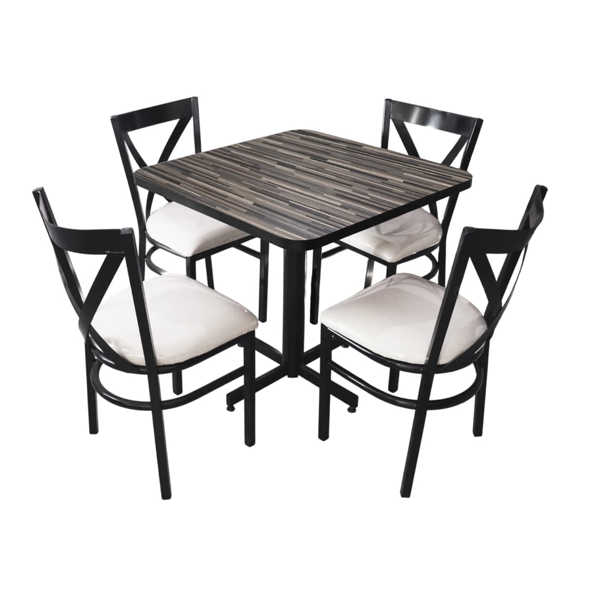 Conjunto Modelo Roma Duelilla - estándar 4 sillas