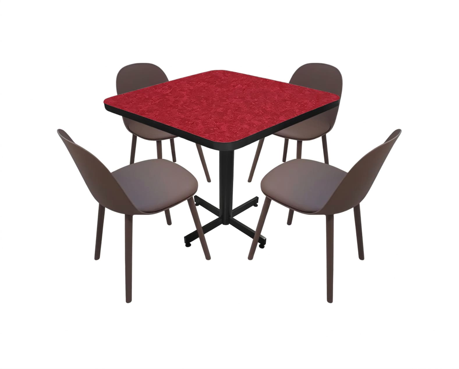 Conjunto Modelo Nova Rojo Treventino - estándar 4 sillas view 2