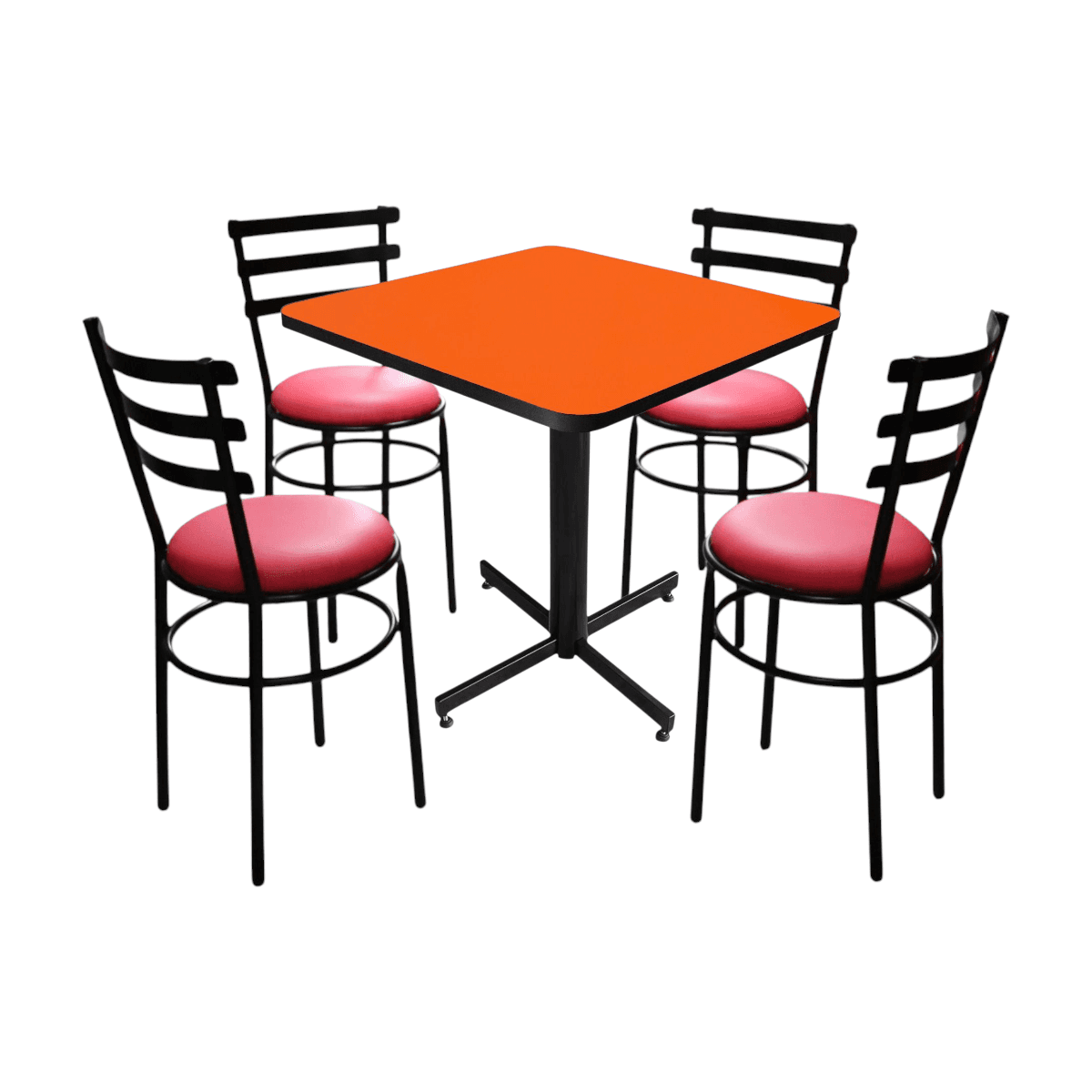 Conjunto Modelo Solera Naranja Liso - estándar 4 sillas view 15