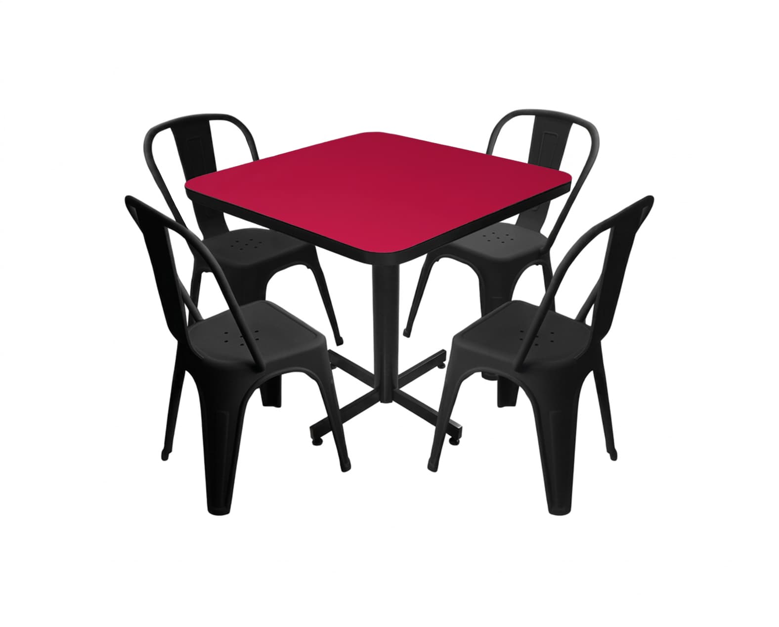 Conjunto Modelo Tolix Vino - estándar 4 sillas