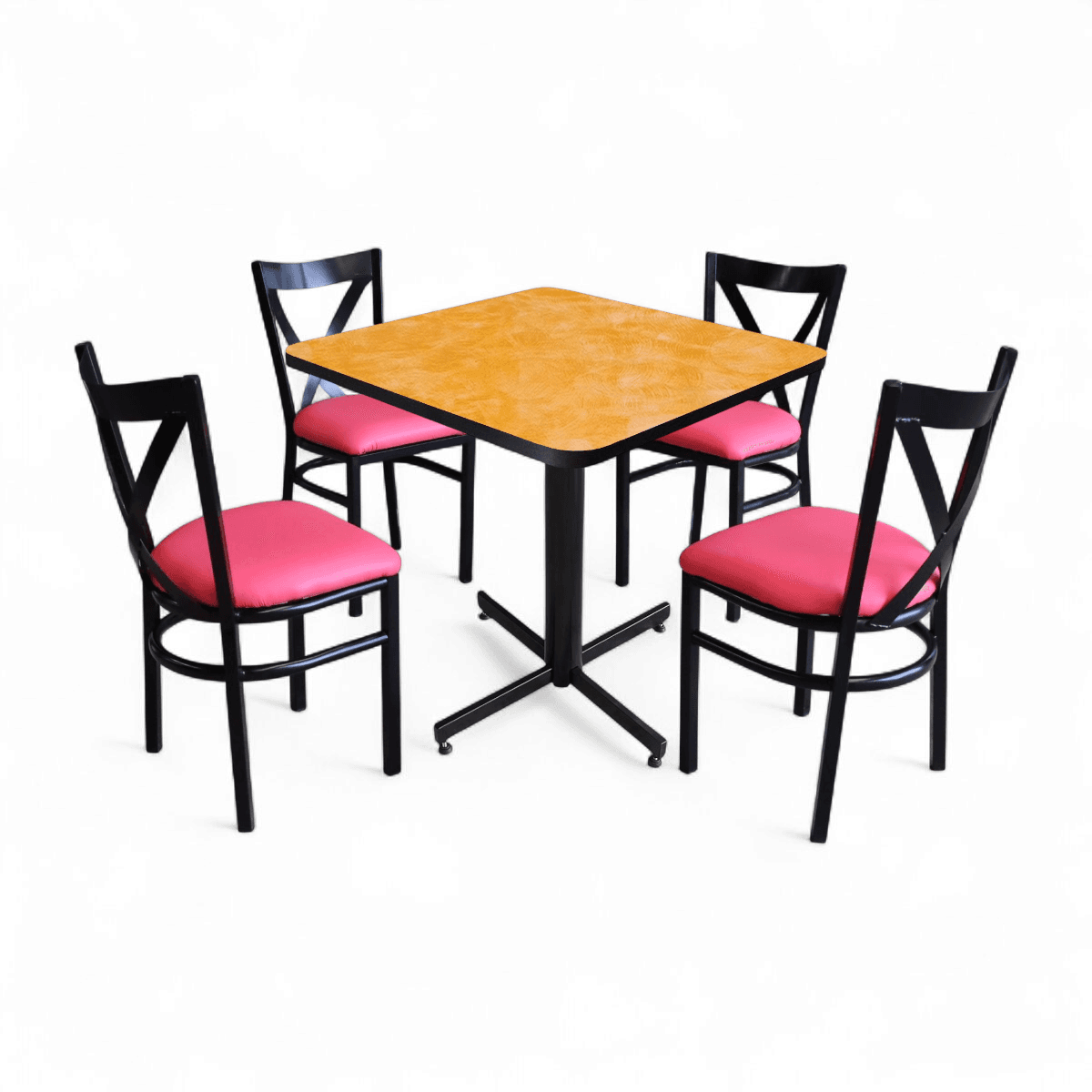 Conjunto Modelo Roma Amarillo Deslavado - estándar 4 sillas view 2