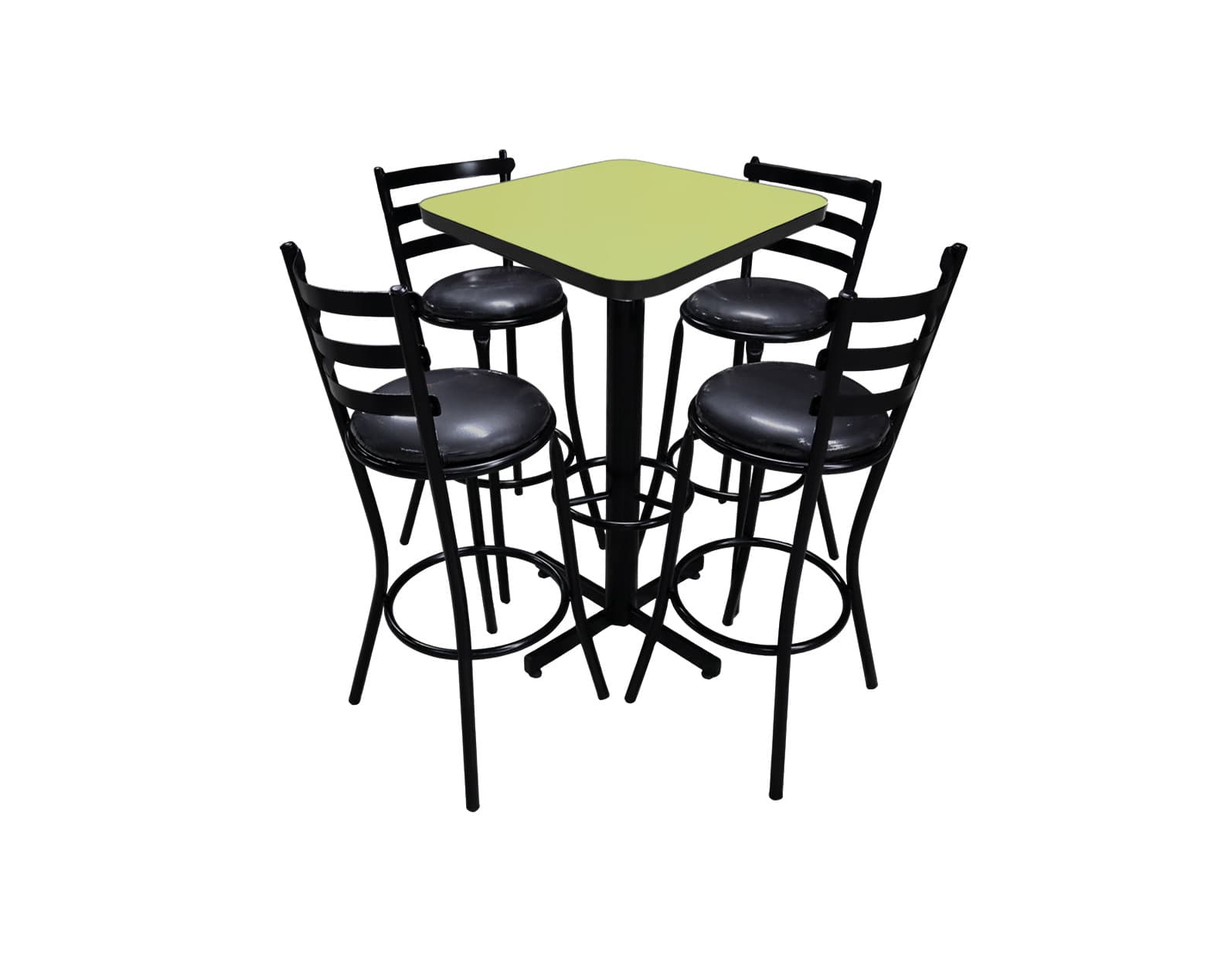 Conjunto Periquero Modelo Solera Verde Manzana- 4 bancos