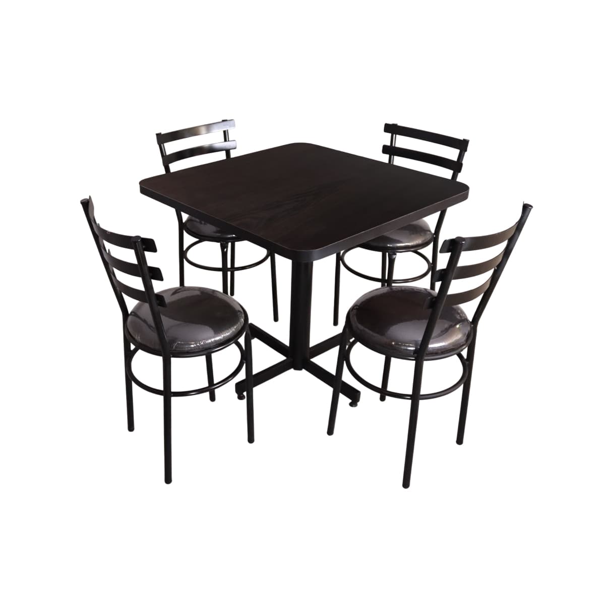 Conjunto Modelo Solera Wengue - estándar 4 sillas