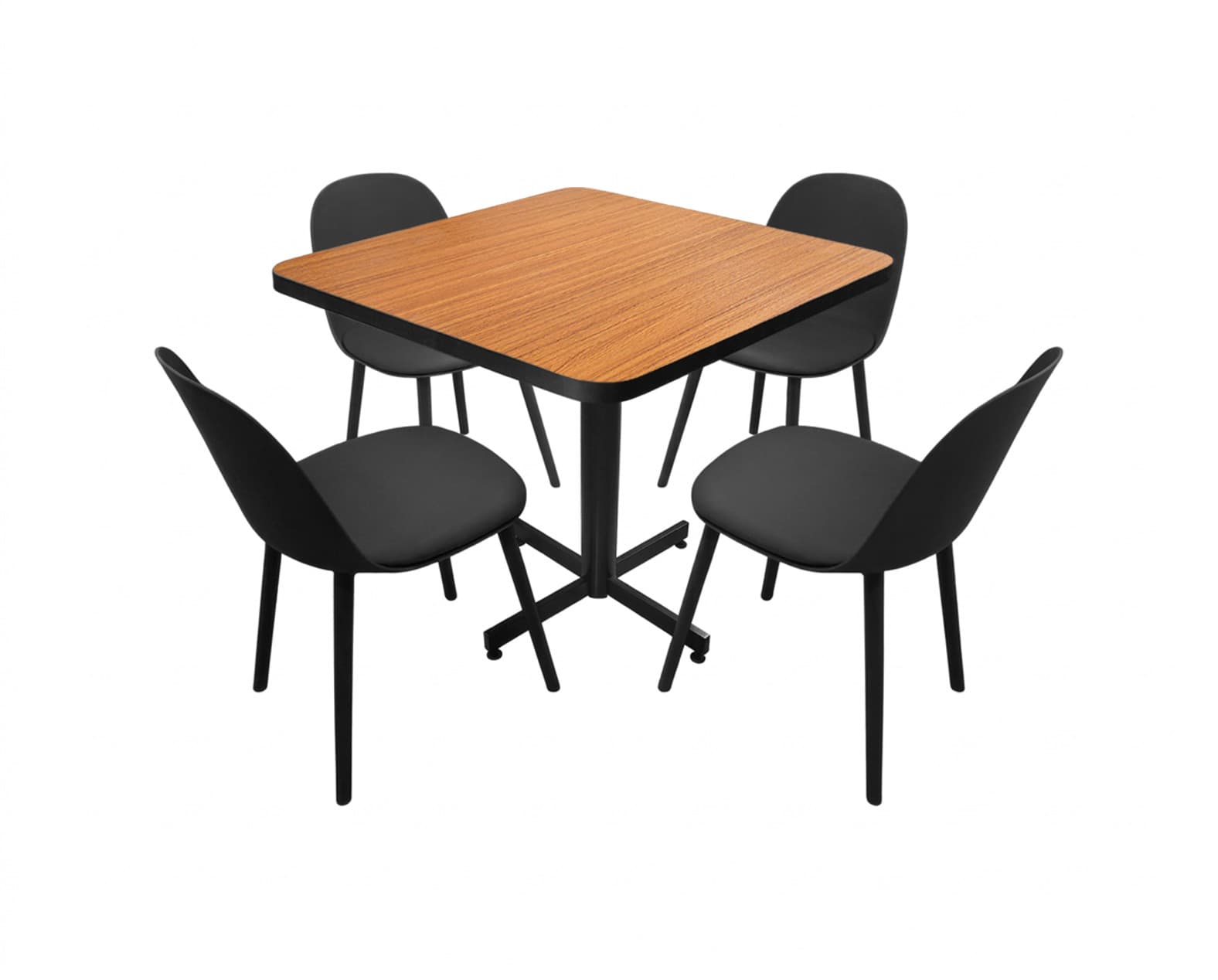 Conjunto Modelo Nova Roble - estándar 4 sillas
