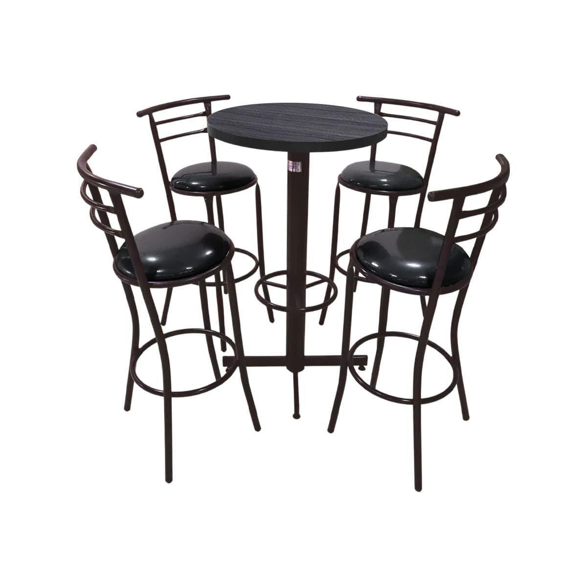 Conjunto Periquero Modelo Chabeli Gris Imperial - 4 bancos