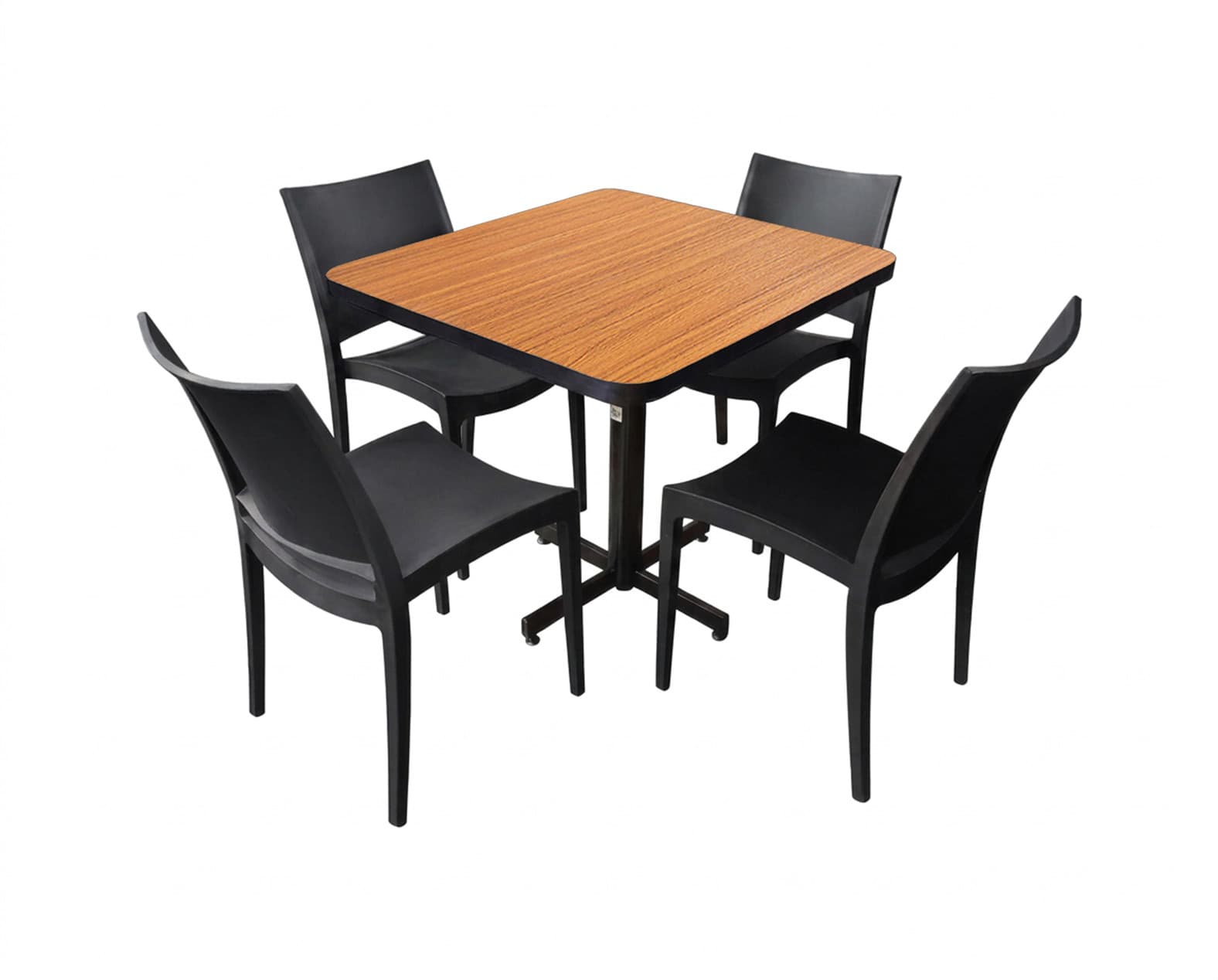 Conjunto Modelo Hit Roble - estándar 4 sillas