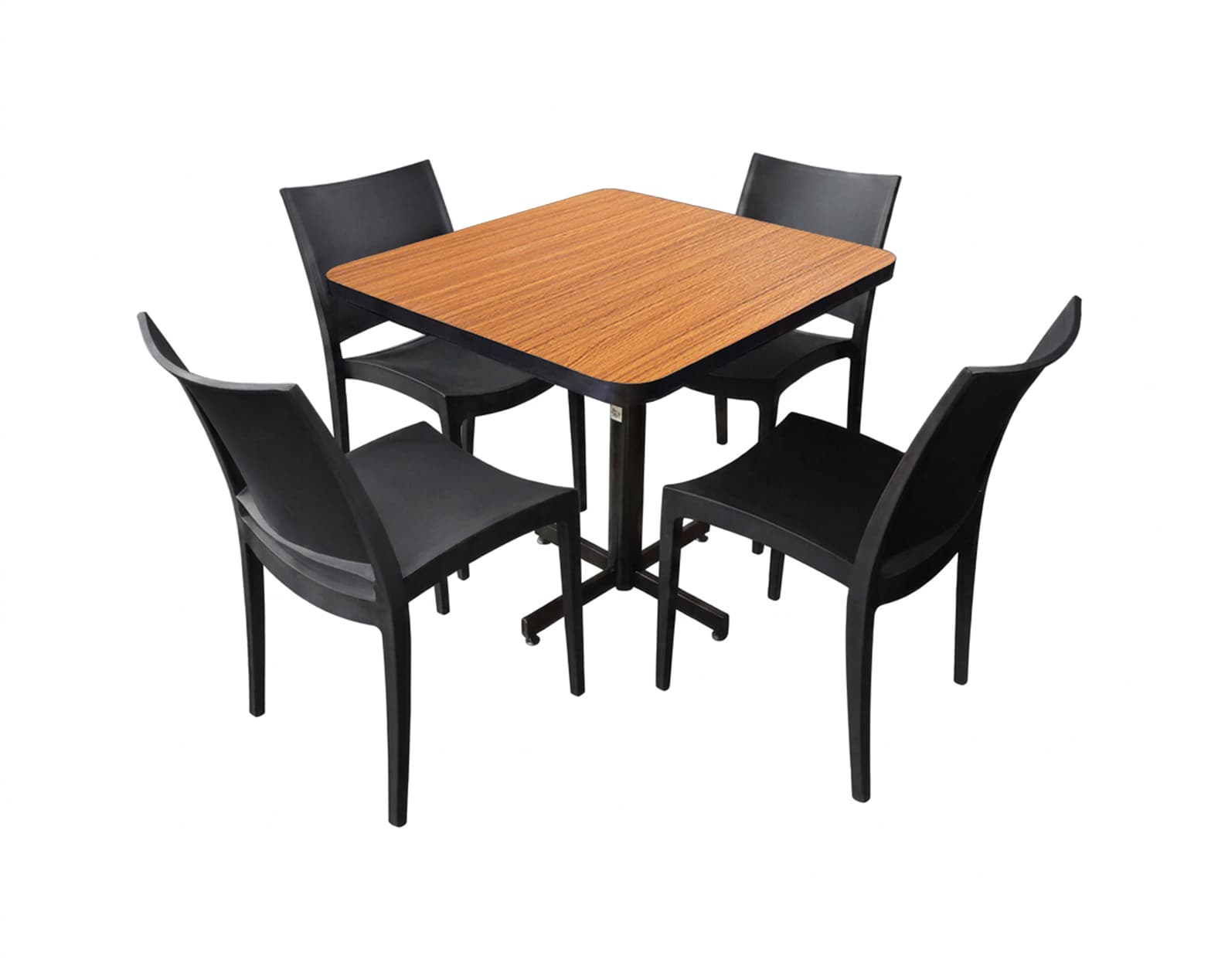 Conjunto Modelo Hit Roble - estándar 4 sillas