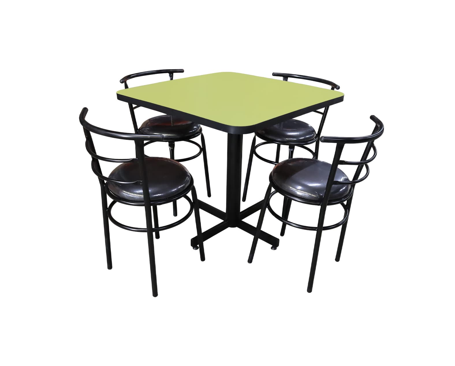 Conjunto Modelo Chabeli Verde Manzana - estándar 4 sillas
