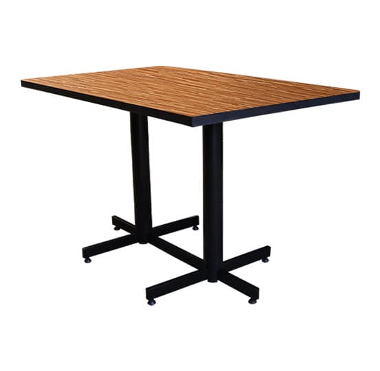 Mesa pedestal doble para restaurante de 1.50 x 75cm