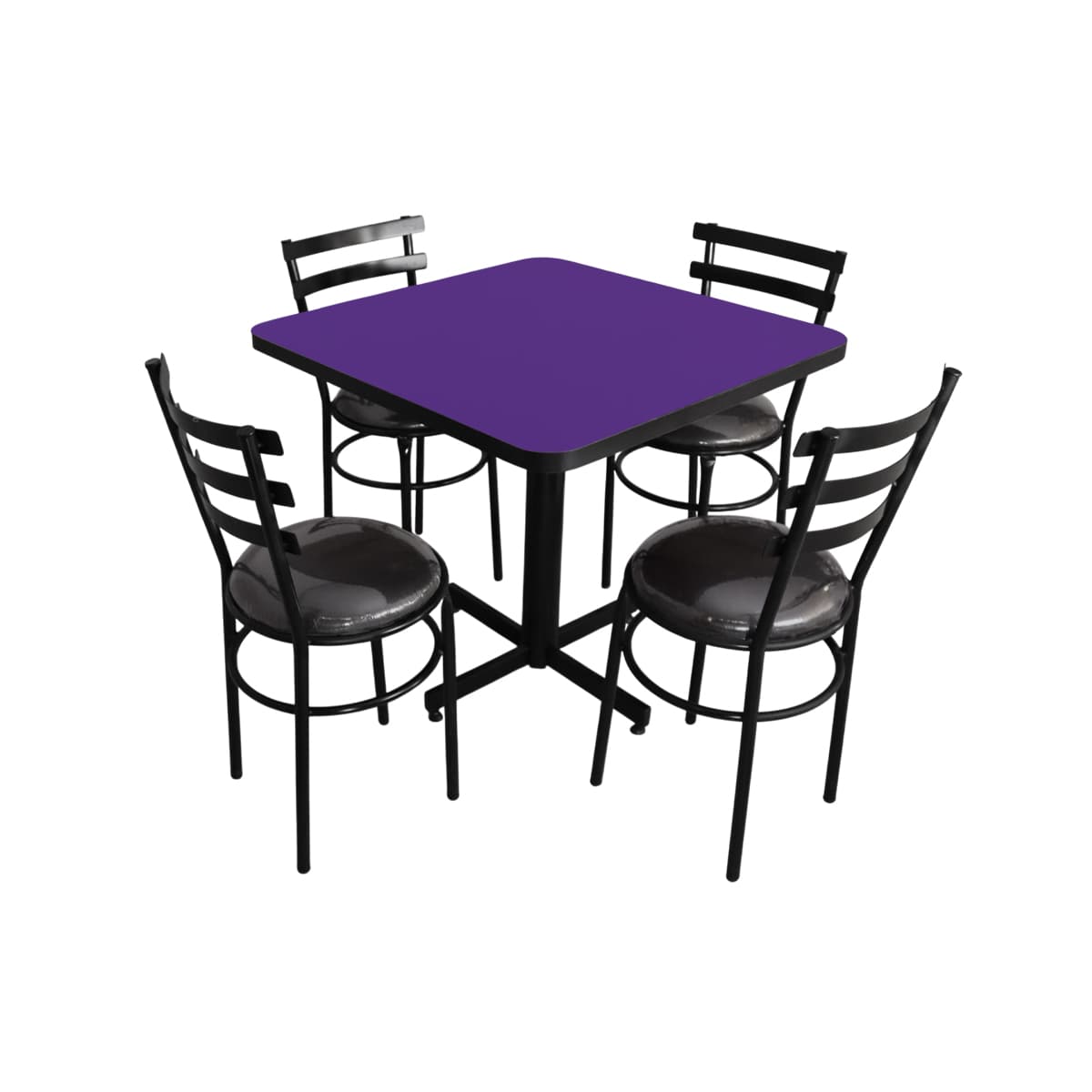 Conjunto Modelo Solera Morado - estándar 4 sillas