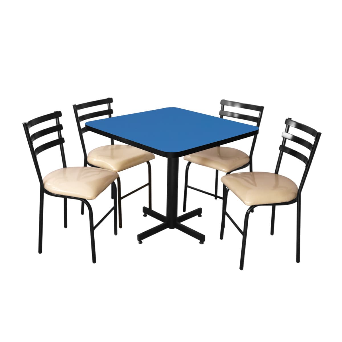 Conjunto Modelo Panda Azul Polar - estándar 4 sillas