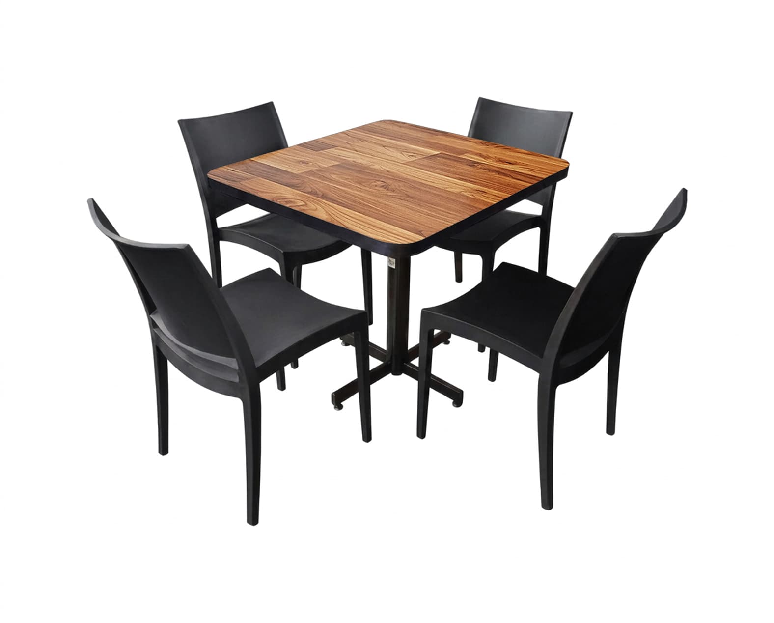 Conjunto Modelo Hit Wood - estándar 4 sillas
