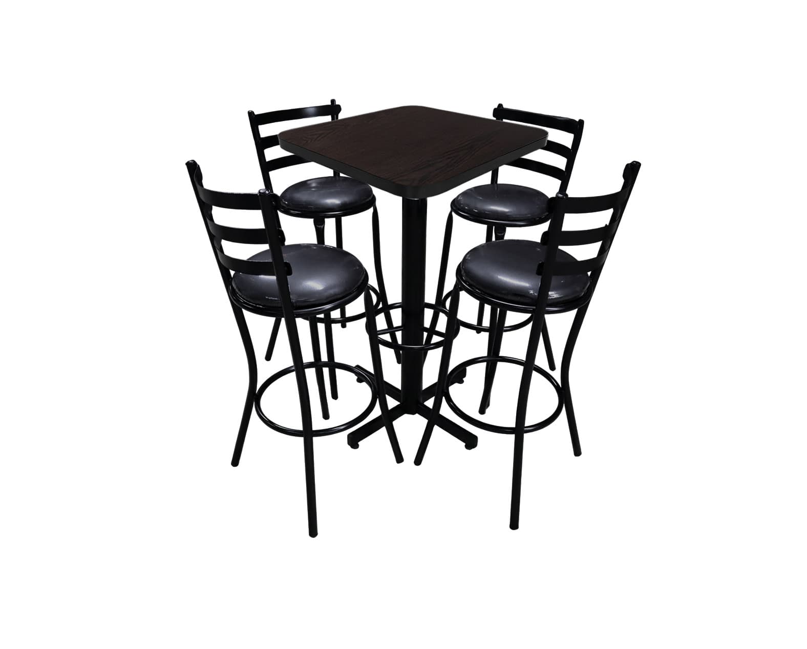 Conjunto Periquero Modelo Solera Wengue - 4 bancos