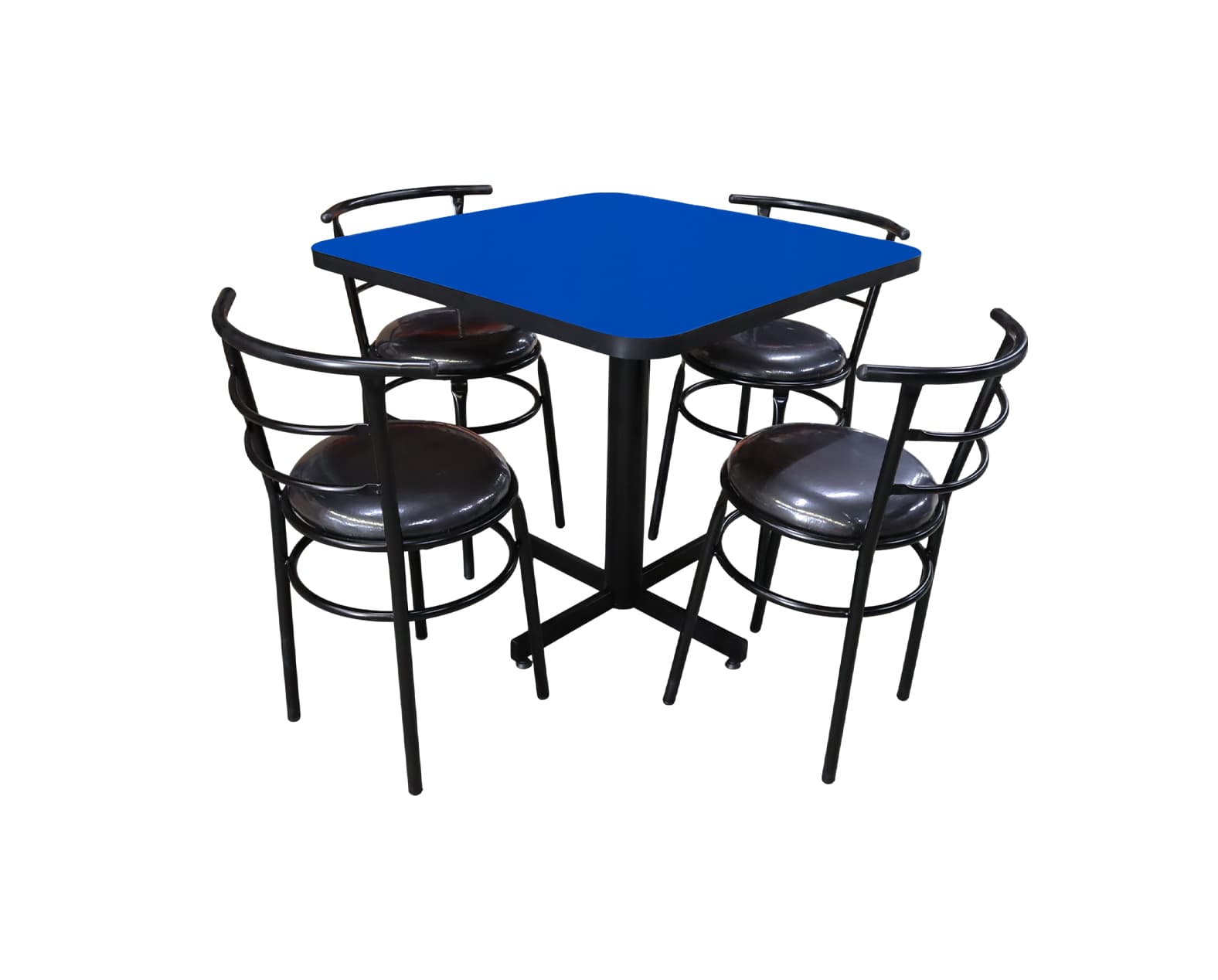 Conjunto Modelo Chabeli Azul Rey - estándar 4 sillas