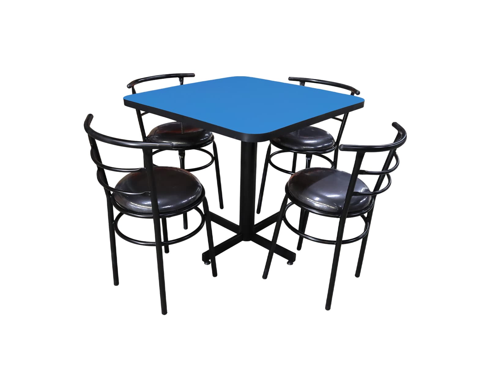 Conjunto Modelo Chabeli Azul Polar - estándar 4 sillas