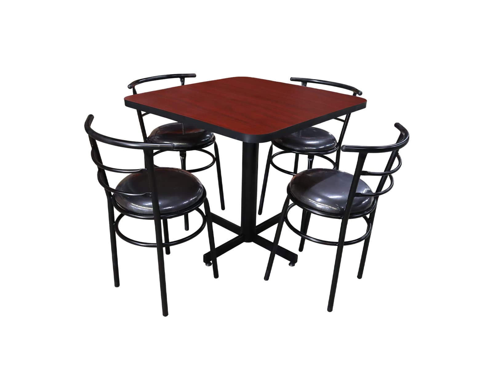 Conjunto Modelo Chabeli Caoba - estándar 4 sillas