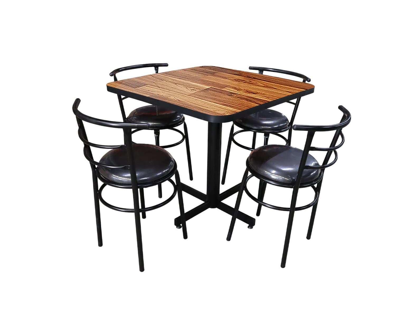 Conjunto Modelo Chabeli Wood - estándar 4 sillas