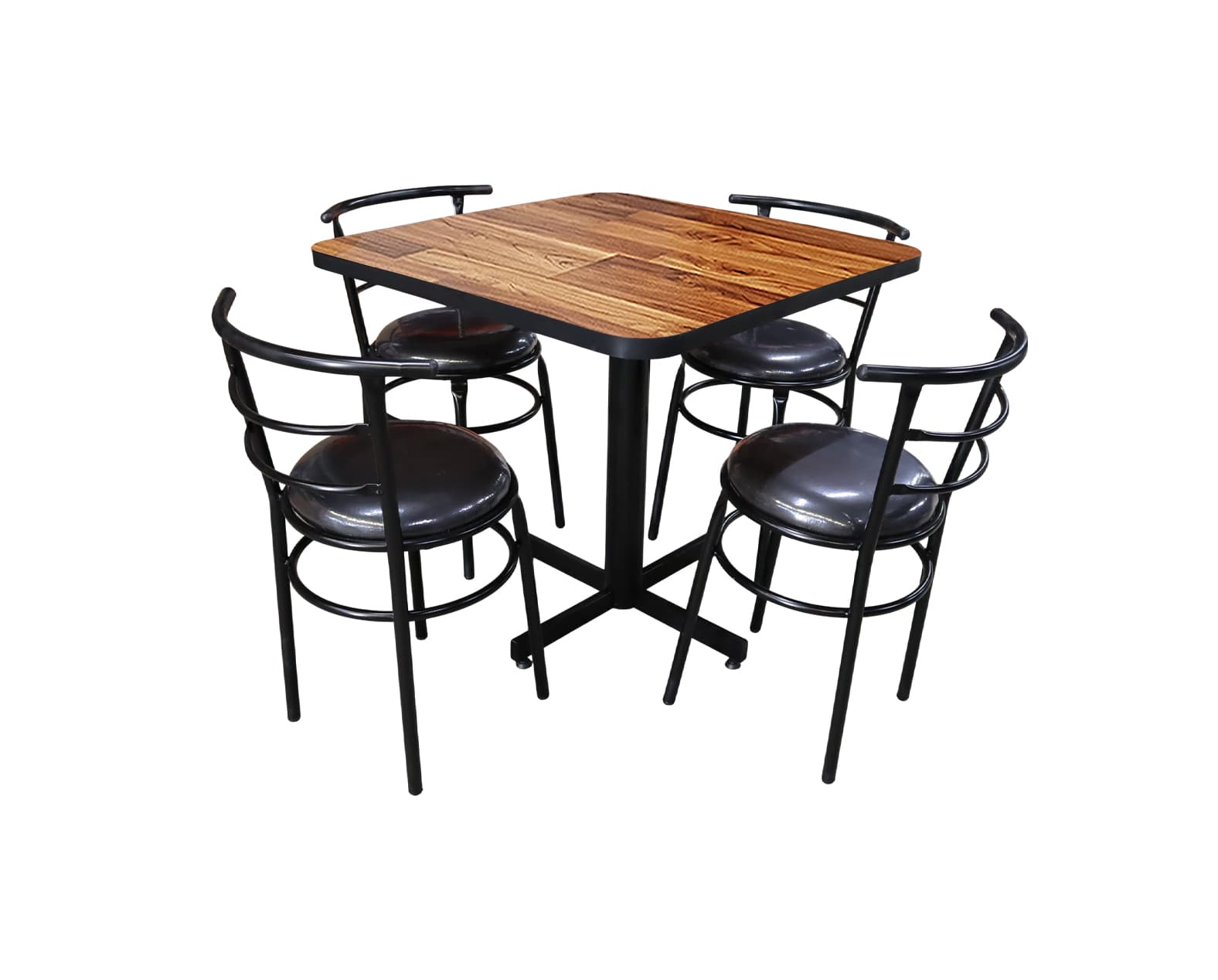Conjunto Modelo Chabeli Wood - estándar 4 sillas