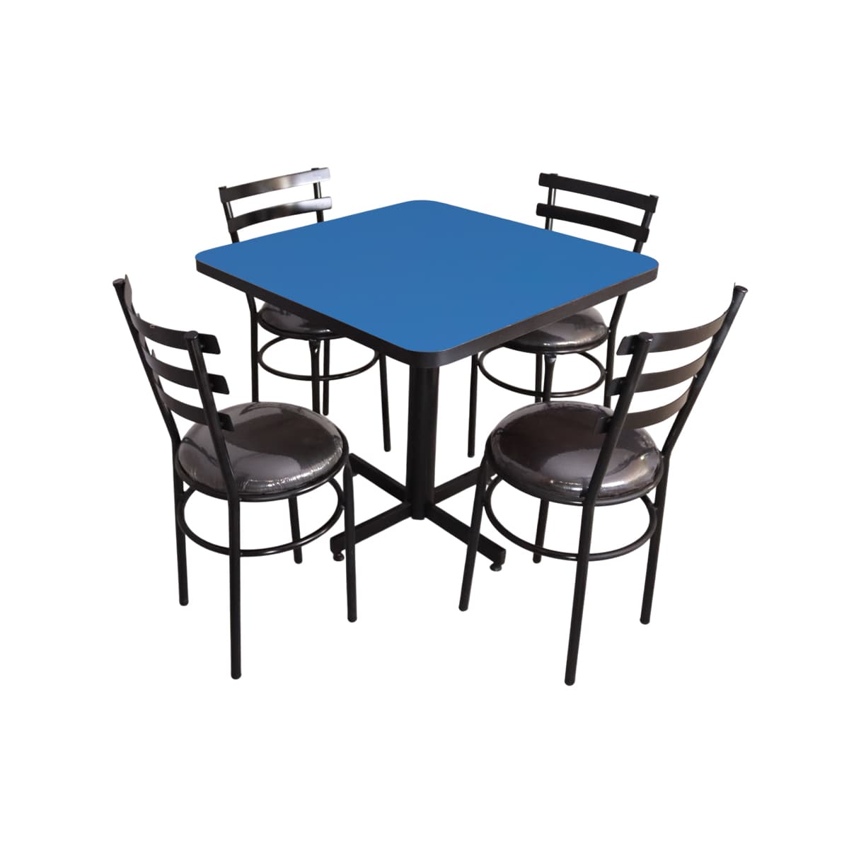 Conjunto Modelo Solera Azul Polar - estándar 4 sillas