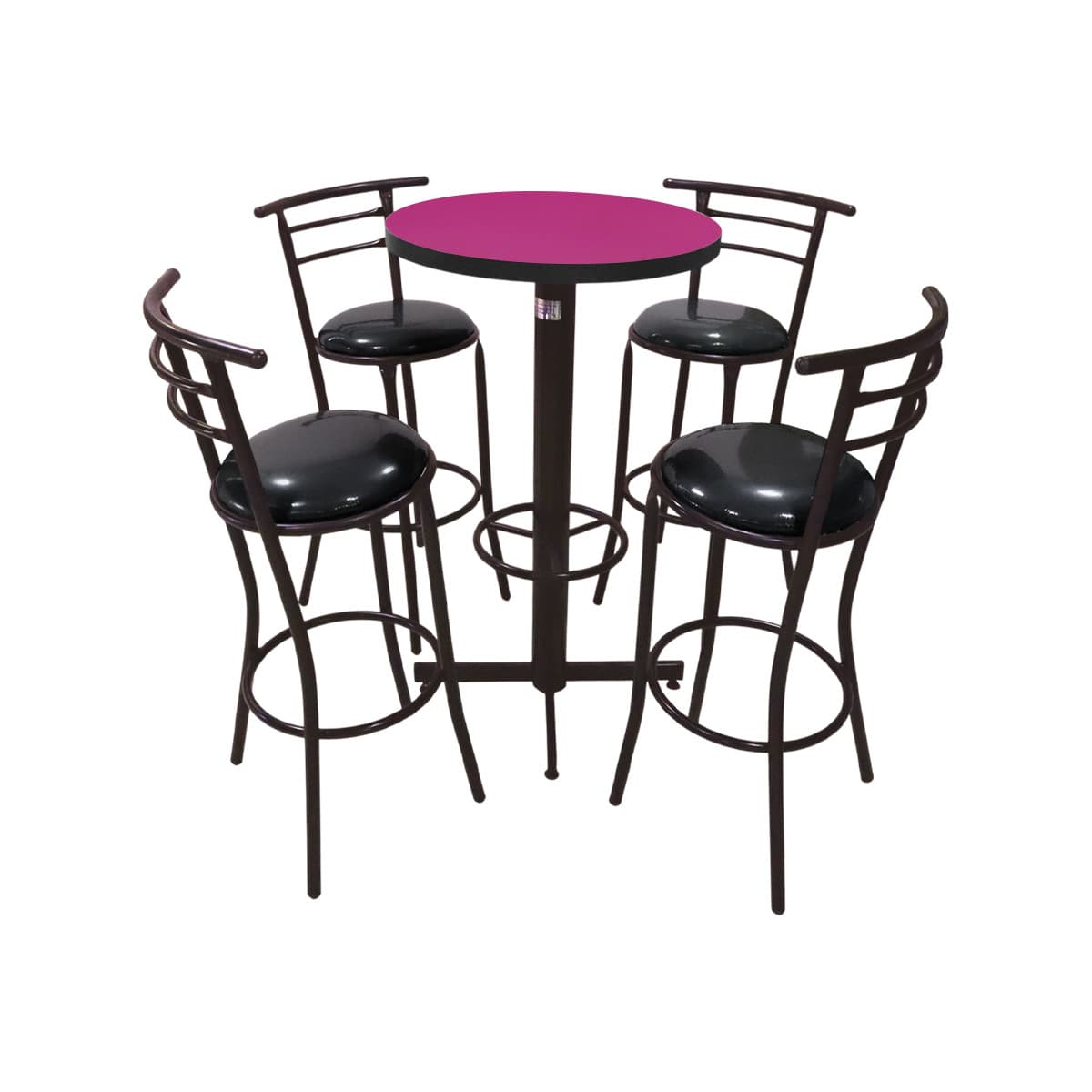 Conjunto Periquero Modelo Chabeli Fiucsa - 4 bancos