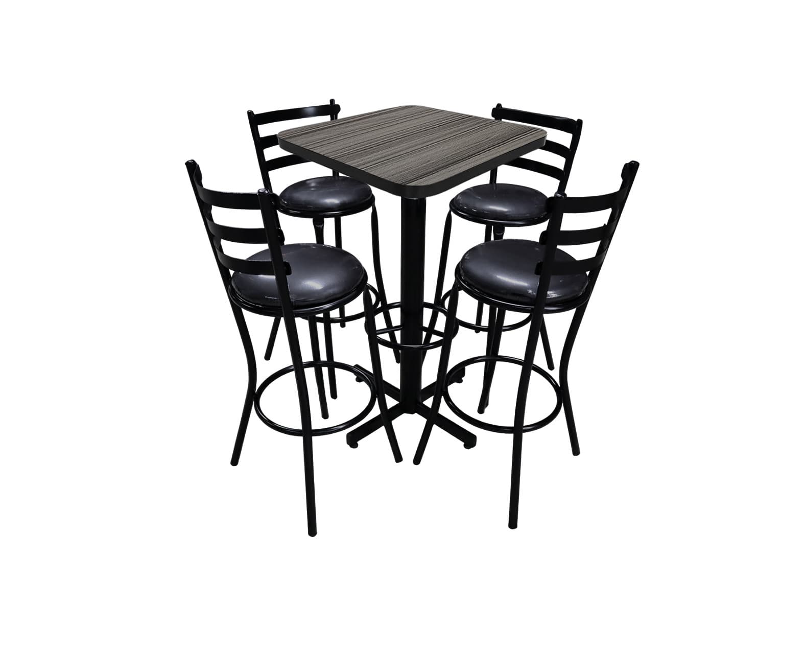 Conjunto Periquero Modelo Solera Gris Imperial - 4 bancos