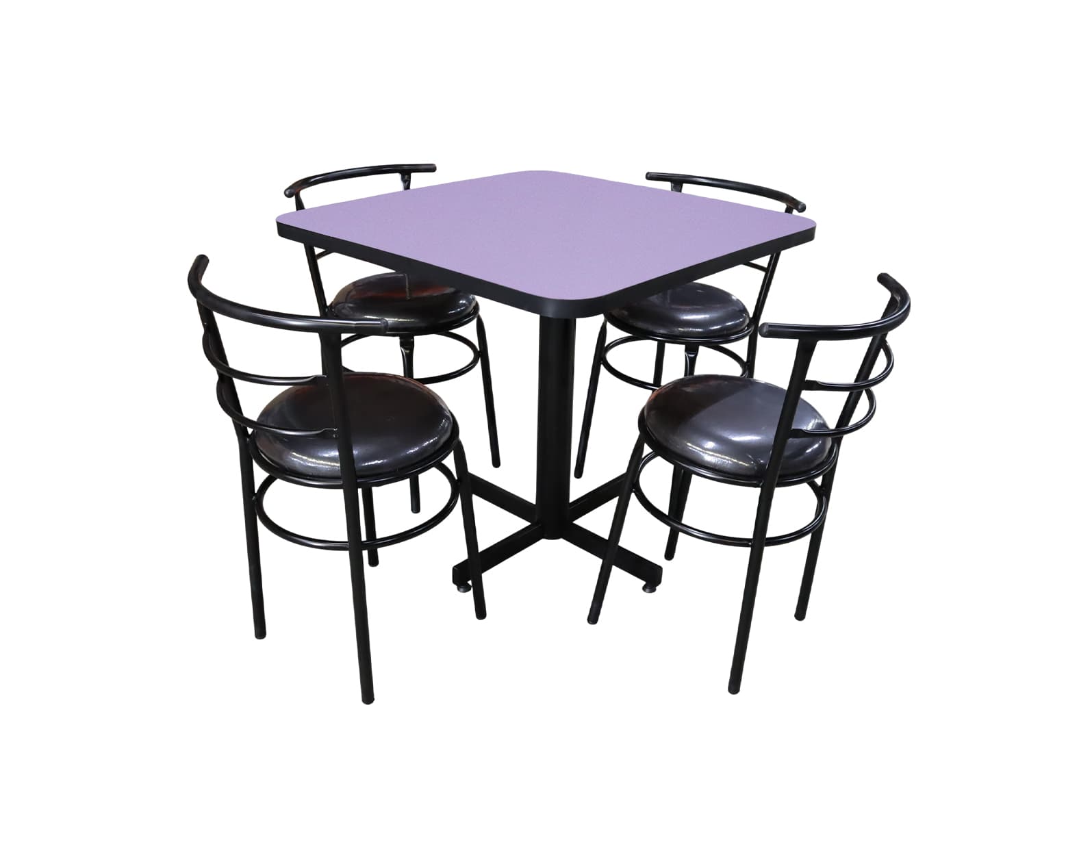 Conjunto Modelo Chabeli Lila - estándar 4 sillas