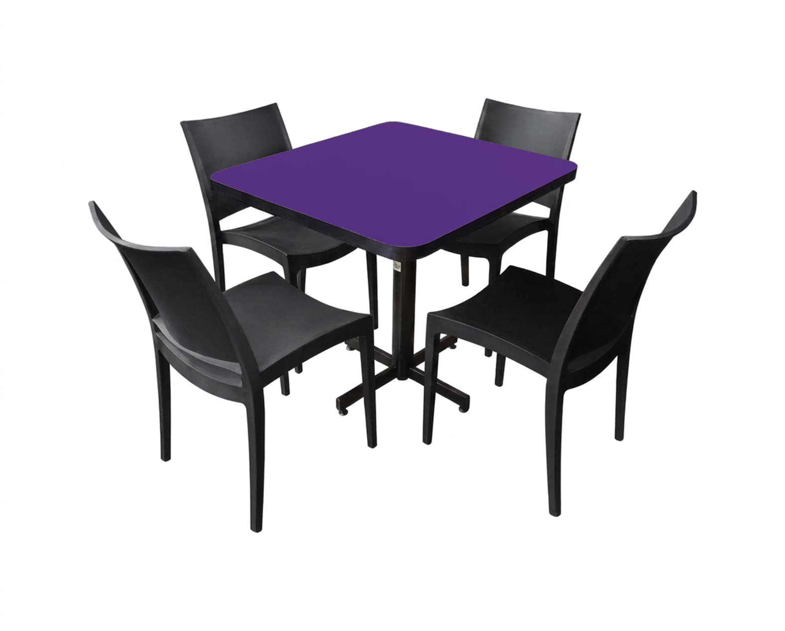Conjunto Modelo Hit Morado - estándar 4 sillas