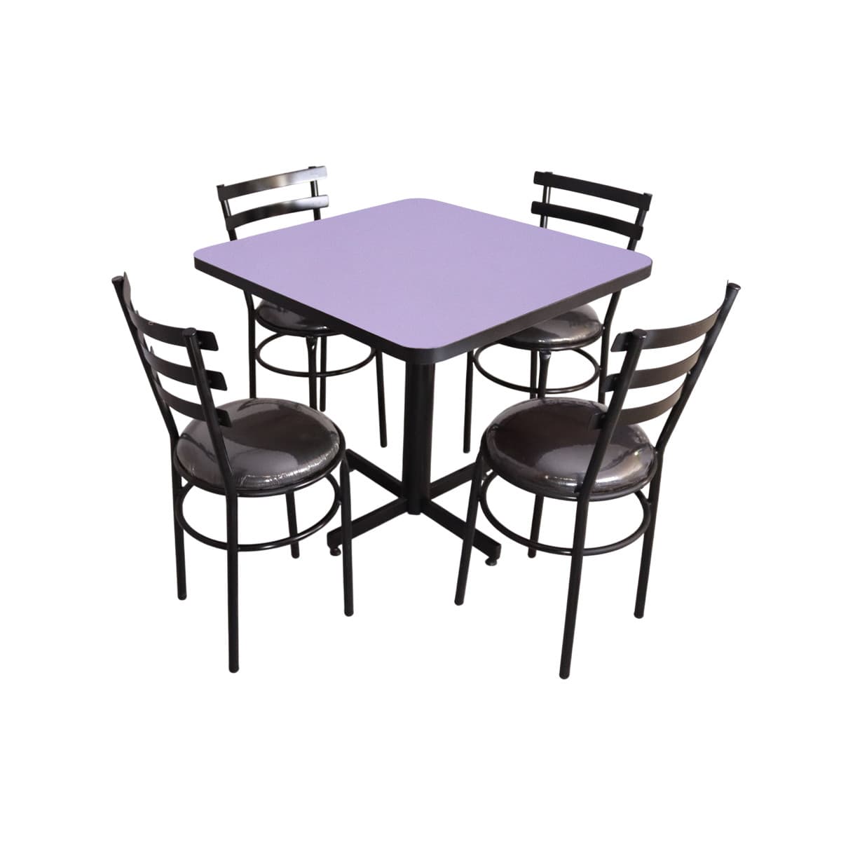 Conjunto Modelo Solera Lila - estándar 4 sillas