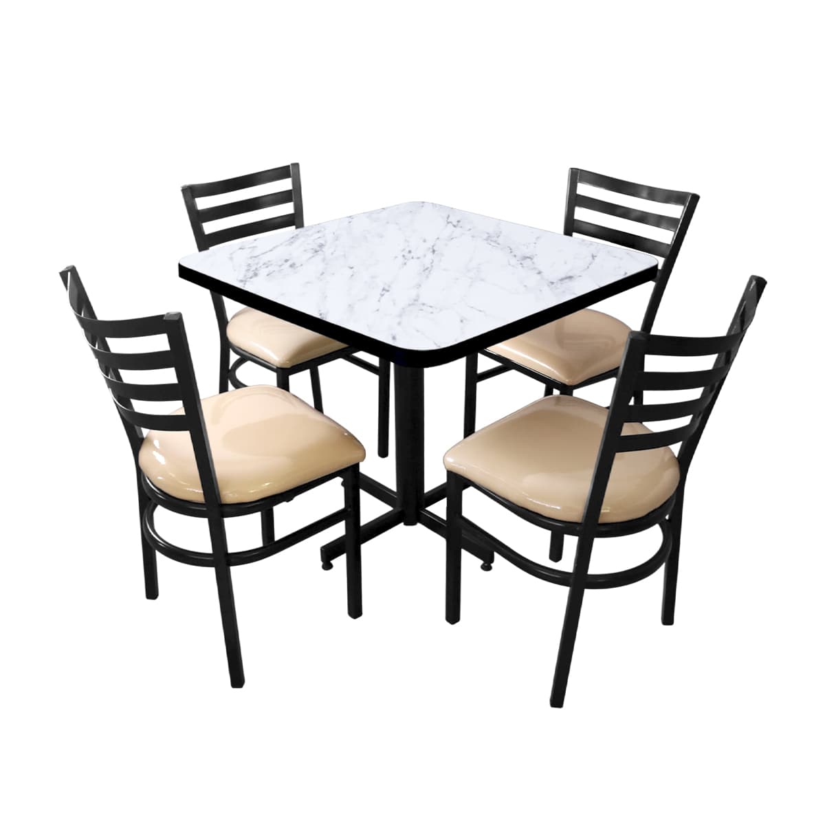 Conjunto Modelo Italia Marmara - estándar 4 sillas