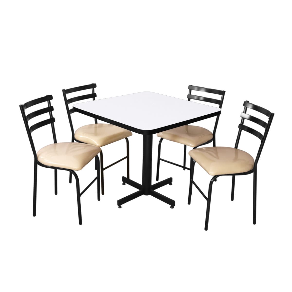 Conjunto Modelo Panda Blanco - estándar 4 sillas
