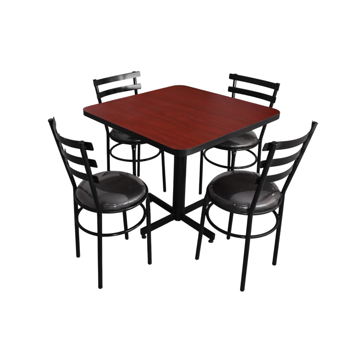 Conjunto Modelo Solera Caoba - estándar 4 sillas